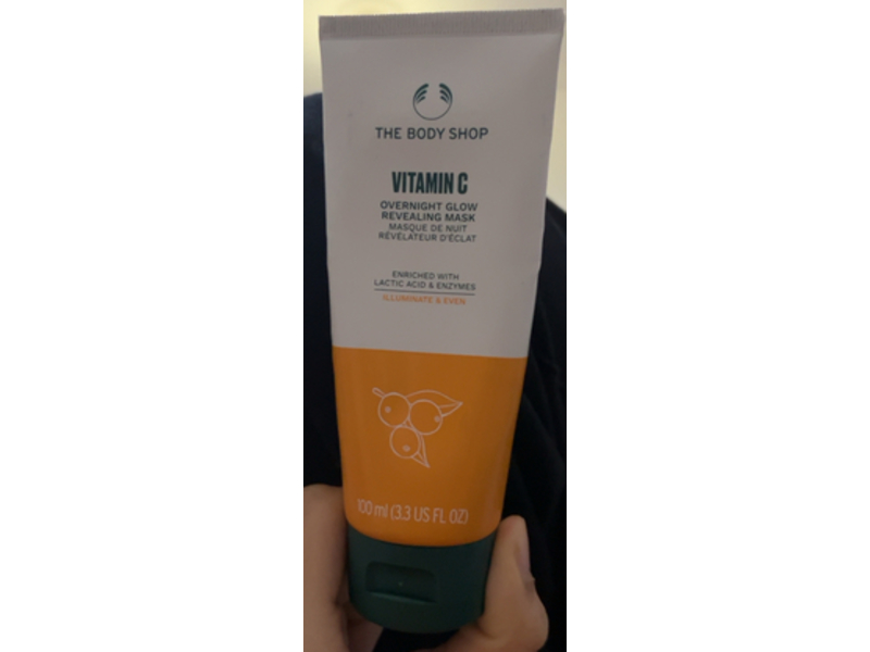 The Body Shop Overnight Glow Revealing Mask, Vitamin C, 3.3 fl oz/100 mL