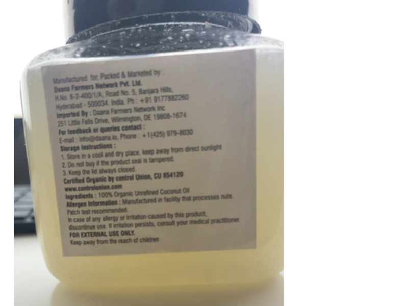 Daana Coconut Oil, Extra Virgin, 12 oz