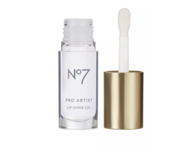 No7 Pro Artist Lip Shine Oil, Clear Glaze, 0.20 fl oz/6.1 mL