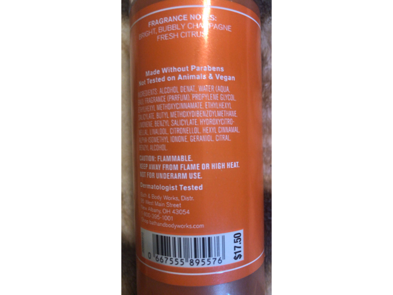 Bath & Body Works Sunshine Mimosa Fine Fragrance Mist, 8 fl oz/236 mL