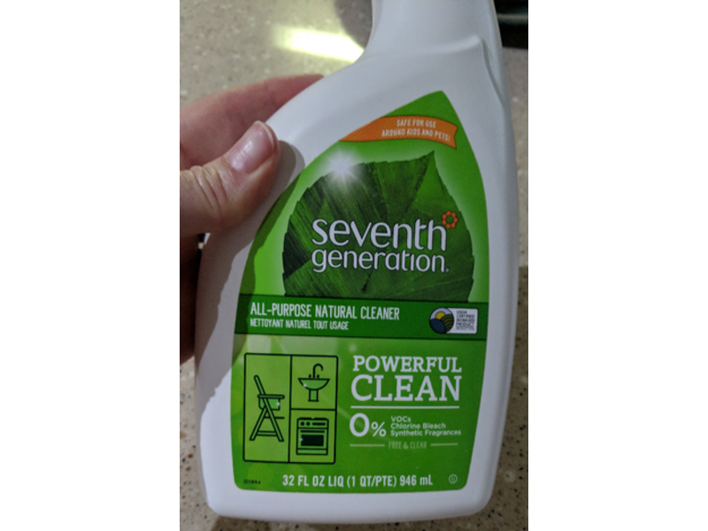 Seventh Generation All-Purpose Natural Cleaner, Free & Clear, 32 fl oz/946 mL