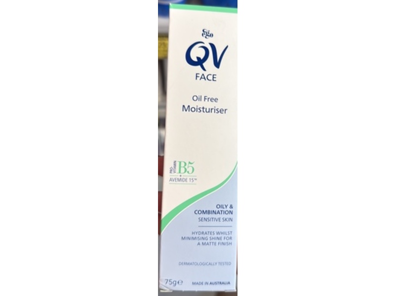 Ego QV Face Oil Free Moisturizer, Pro-Vitamin B5 + Avemide 15, 75 g