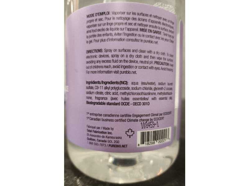 Pure Cleans Windows, Mirrors, Countertops, Multisurface, 500 mL