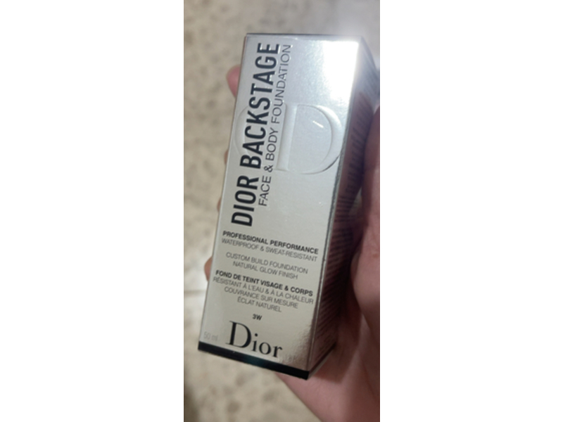 Dior Backstage Face & Body Foundation, 3W, 1.6 oz/50 mL