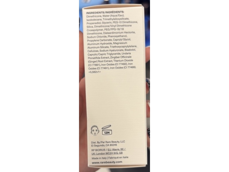 Rare Beauty True to Myself Natural Matte Longwear Foundation, 1 Fair Neutral, 1.0 fl oz/30 mL