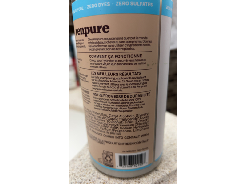 Renpure Nourishing Conditioner, Coconut Cream & Vitamin E, 24 fl oz/710 mL