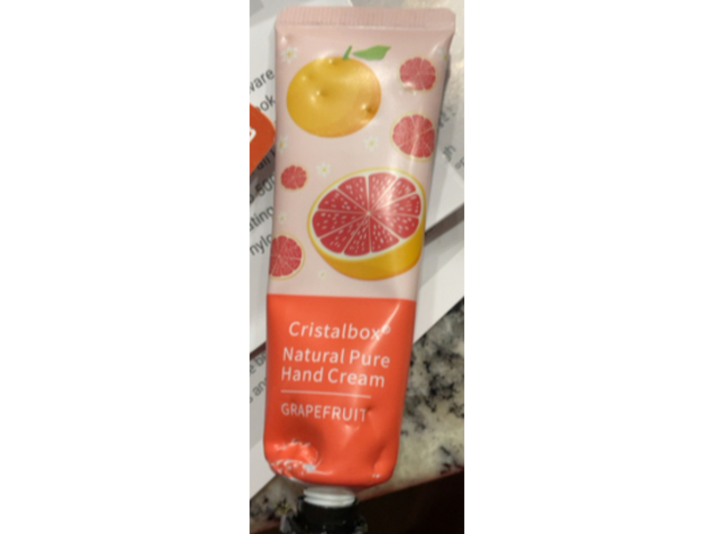 Cristalbox Natural Pure Hand Cream, Grapefruit, 30 g