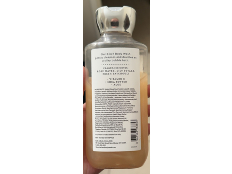 Bath & Body Works 2-In-1 Body Wash & Bubble Bath, Rose Quartz, 10 fl oz/290 mL