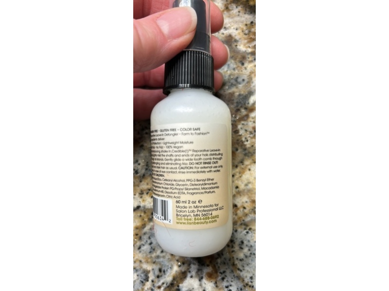 Lis'n Farm To Fashion In.Credible(!) Reparative Leave-In Detangler, 2 oz/60 mL