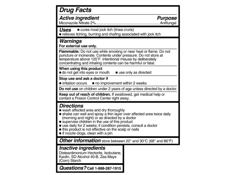 Equate Jock Itch Powder Spray, 4.6 oz/130 g