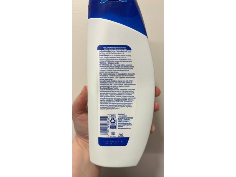 Head & Shoulders 2-In-1 Shampoo, Green Apple, 613 mL