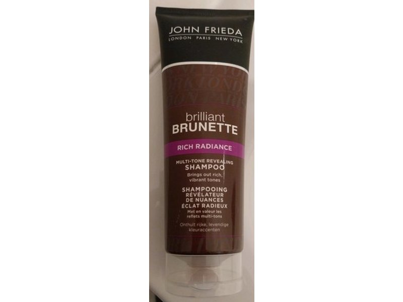 John Frieda Brilliant Brunette Shampoo, Rich Radiance, 250 mL