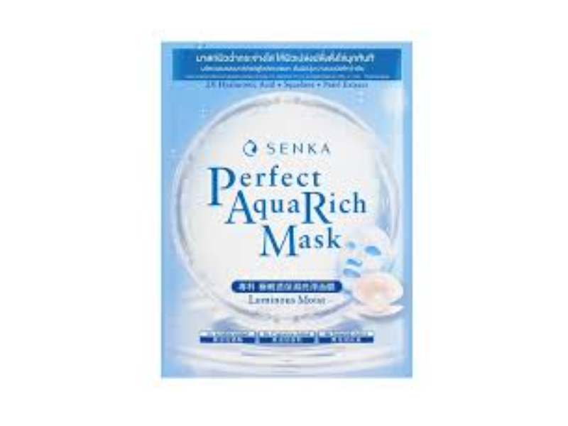 Senka Perfect Aqua Rich Mask, Luminous Moist, 21 g