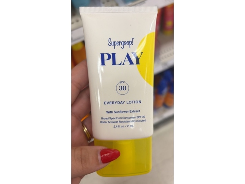 Supergoop! Play Everyday Lotion, Sunflower Extract SPF 30, 2.4 fl oz/71 mL, Pack Of 2