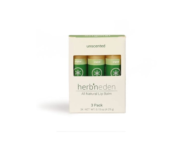 Herb’neden Lip Blam, Orginal, 0.15 oz/4.25 g, Pack Of 3