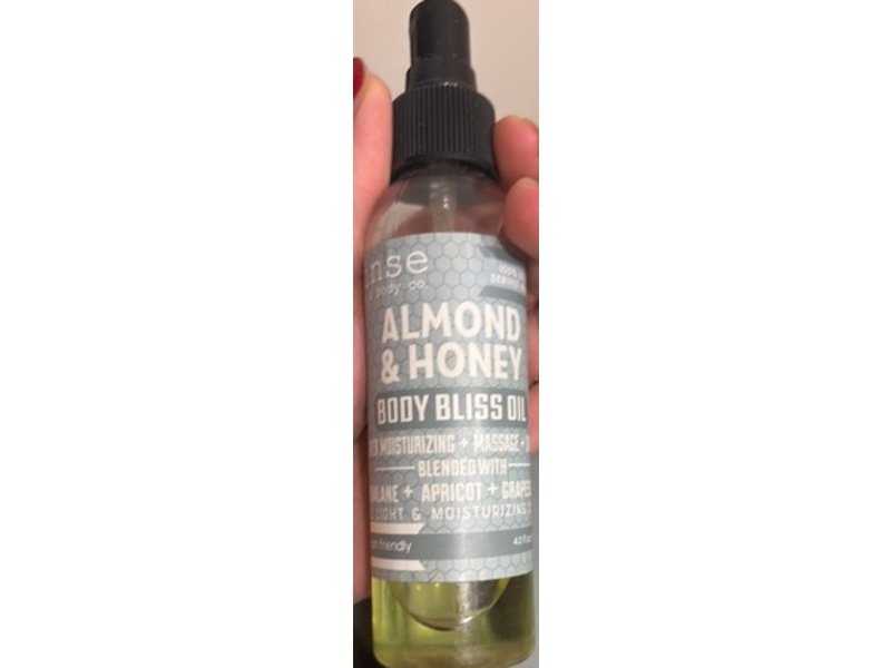Rinse Bath & Body Bliss Oil Spray, Almond & Honey, 4 oz