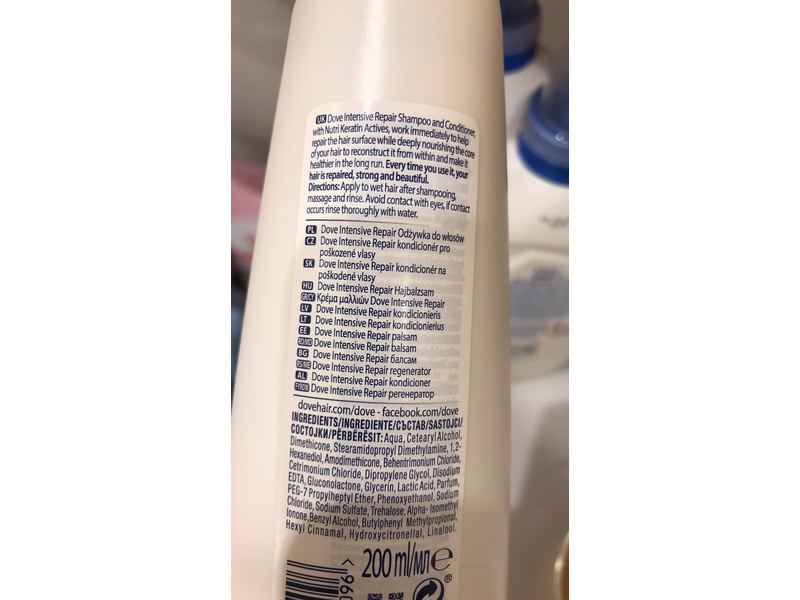 Dove Nutritive Intensive Repair Conditioner, 200 mL