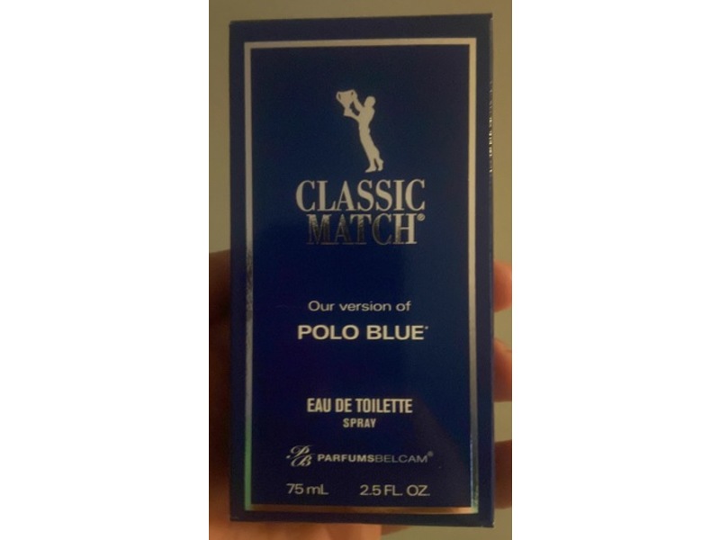 PB Parfumsbelcam Classis Match Eau De Toilette, Polo Blue, 2.5 fl oz/75 mL