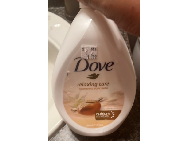 Dove Relaxing Care Nourishing Body Wash, Shea Butter & Vanilla, 33.8 fl oz/1000 mL