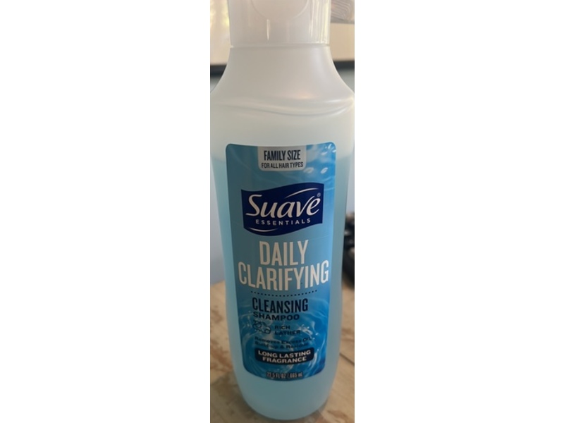 Suave Daily Clarifying Cleansing Shampoo, 22.5 fl oz/665 mL