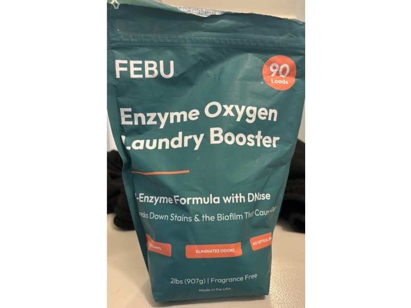 Febu Enzyme Oxyzen Laundry Booster, Fragrance Free, 90 Loads, 907 g