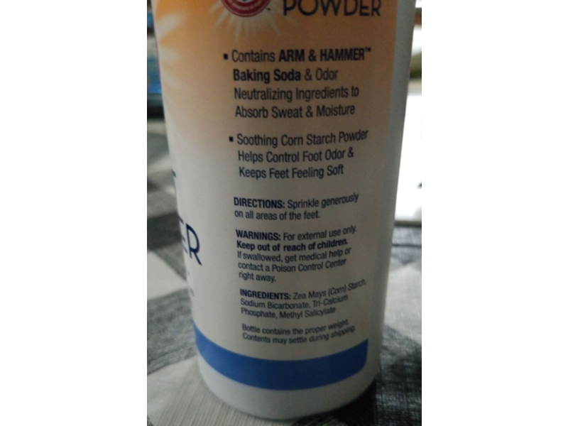 Arm & Hammer Talc-Free Foot Powder, 5 oz/142 g, Pack Of 2