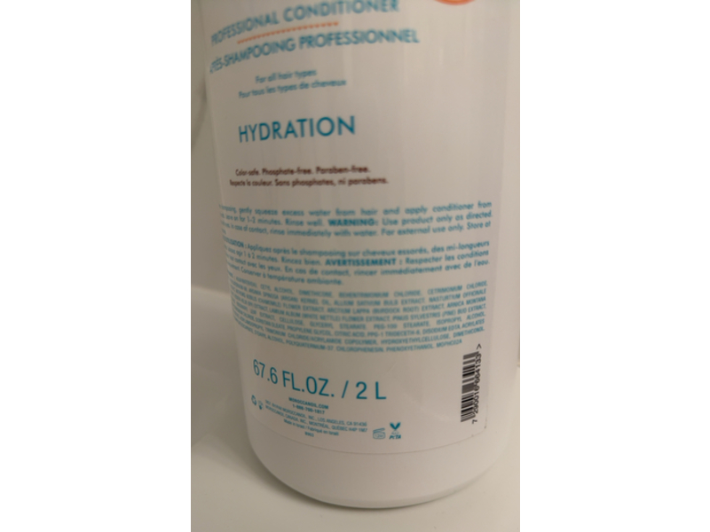 Moroccan Oil Professional Conditioner, Hydration, 67.6 fl oz/2 L