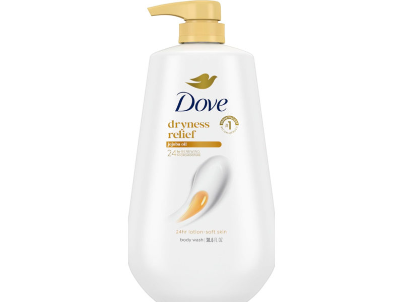 Dove Dryness Relief Body Wash, Jojoba Oil, 30.6 fl oz/905 mL