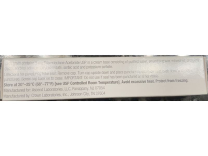 Triamcinolone Acetonide Cream 0.5%, 15 g, Ascend (Rx)
