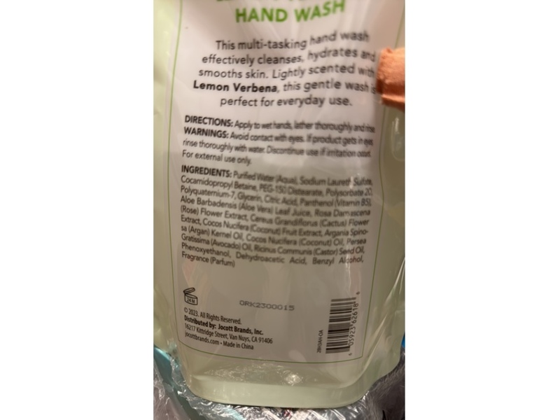 Nature Love Invigorating Hand Wash, Lemon Verbena, 48 fl oz/1419 mL