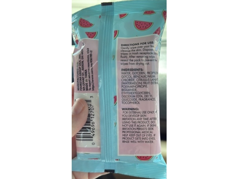 b-pure Hand Wipes, Watermelon Scented, 20 Count