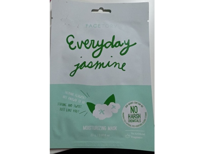 FaceTory Everyday Moisturizing Mask, Jasmine, 0.61 fl oz/23 g, Pack Of 5