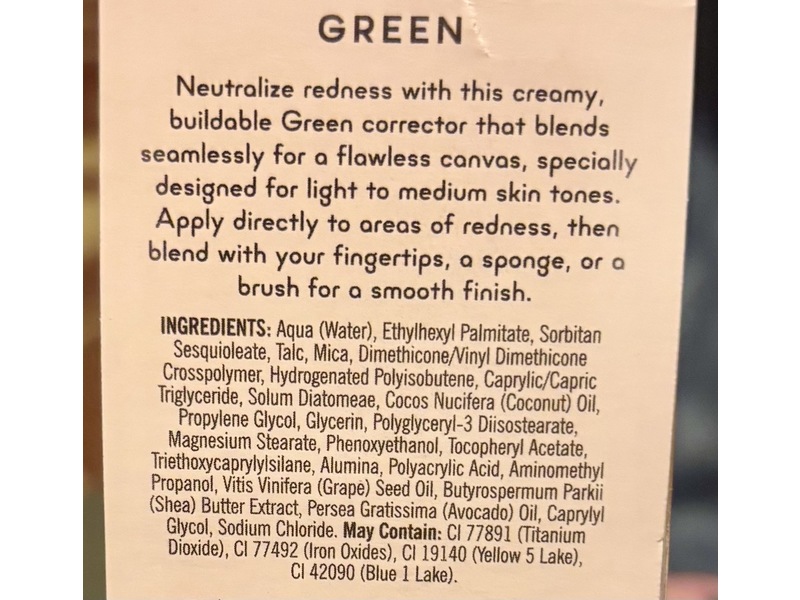 Kind Collective Perfect Canvas Colour Corrector, Green, 0.33 fl oz/10 mL