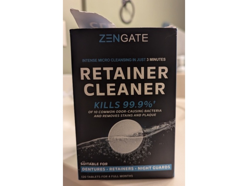 Zen Gate Retainer Cleaner Tablets, 120 Count