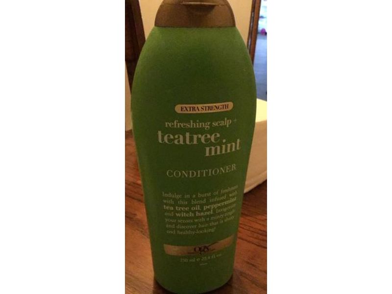 OGX Refreshing Scalp+ Conditioner, Teatree Mint, 25.4/750 mL