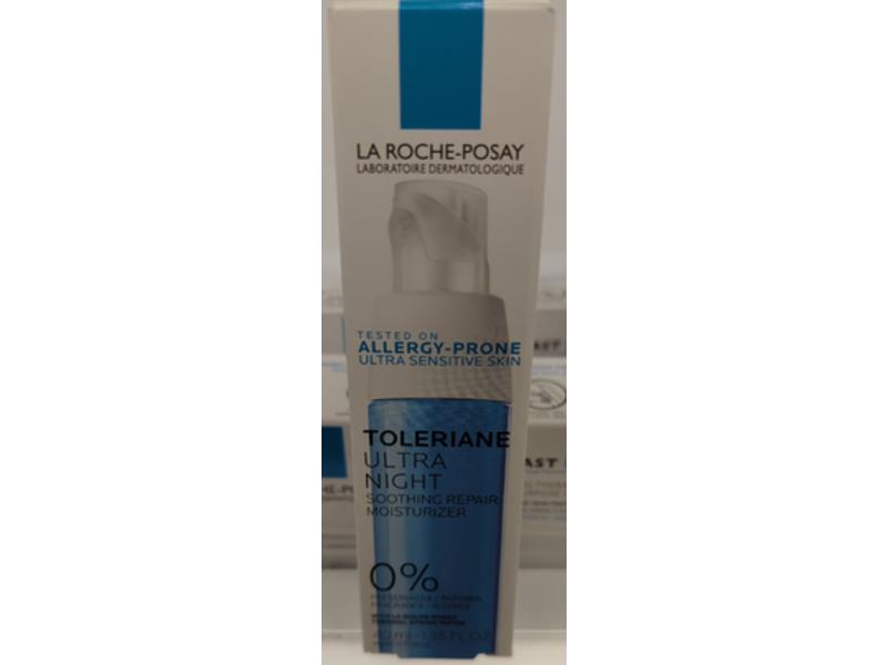 La Roche-Posay Toleriane Ultra Night Soothing Repair Moisturizer, 1.35 fl oz/40 mL