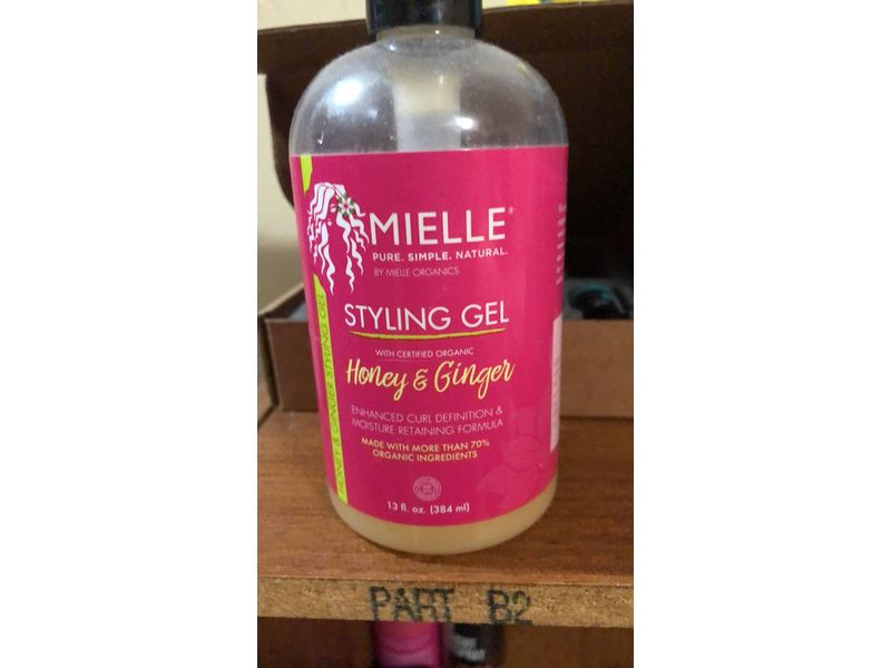 Mielle Styling Gel, Honey & Ginger, 13 fl oz/ 384 mL