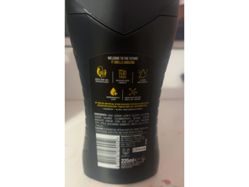 Lynx Attract For Her Body Wash, Rose & Bergamot Scent, 225 mL, Pack Of 3