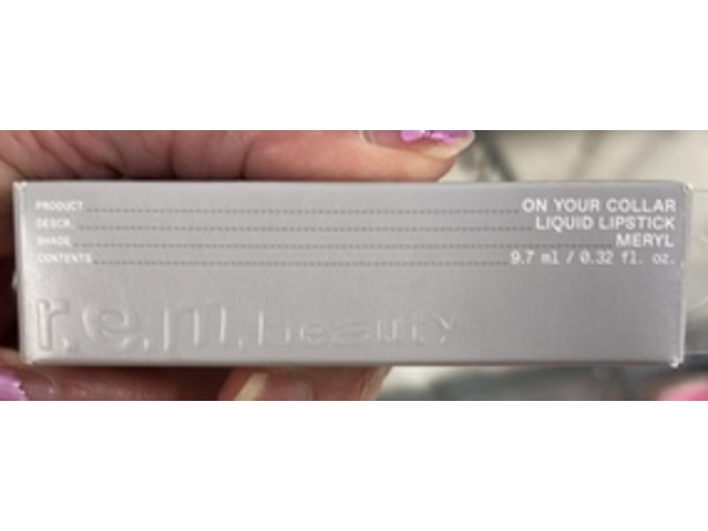 R.E.M. Beauty On Your Collar Liquid Lipstick, Meryl, 0.32 fl oz/9.7 mL