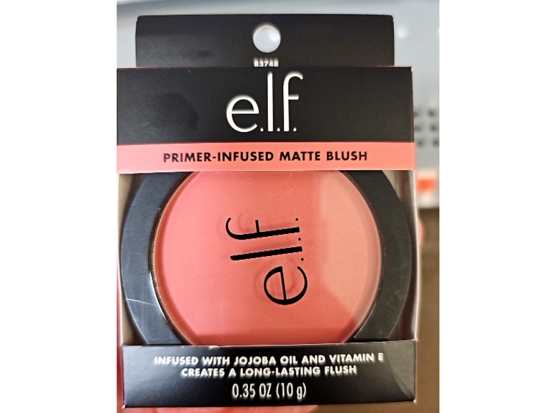 e.l.f. Primer-Infused Matte Blush, Always Crushing, 0.35 oz/10 g