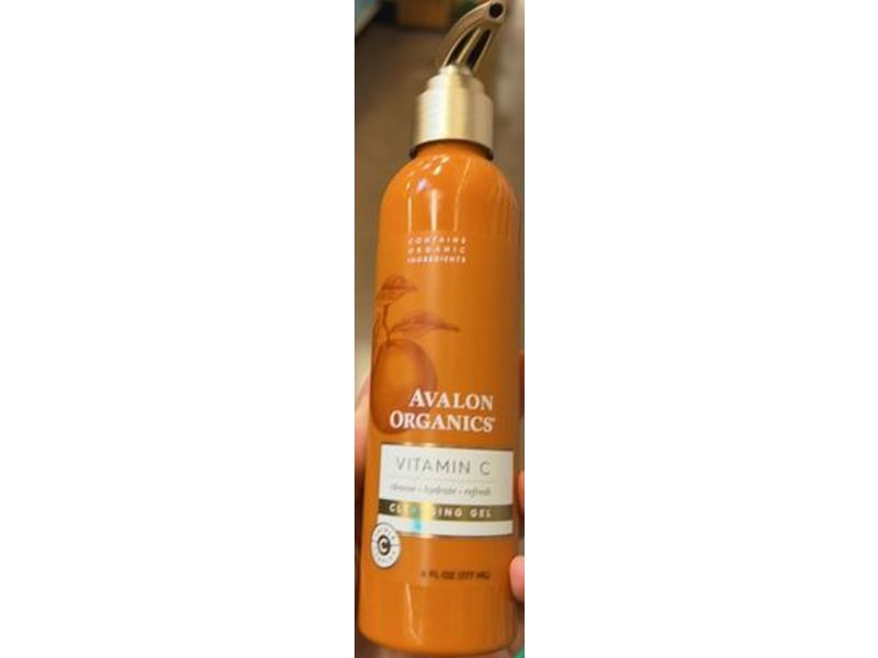 Avalon Organics Cleansing Gel, Vitamin C, 6 fl oz/177 mL