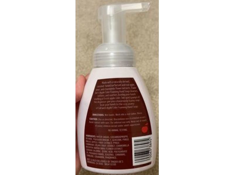 Trader Joe's Foaming Hand Soap, Apple Cider Scent, 8 fl oz/237 mL