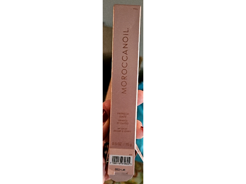 Moroccanoil Lip Balm, Vanilla Date, 0.5 oz/15 g