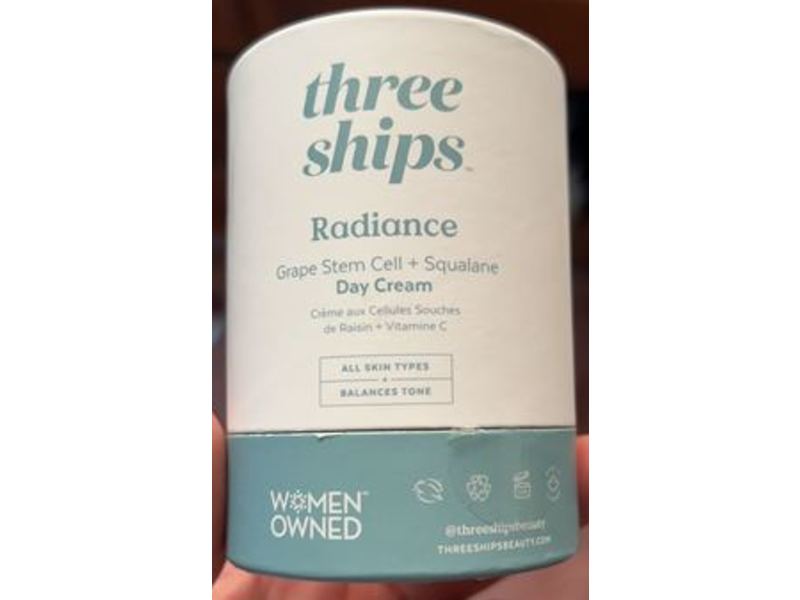 Three Ships Radiance Day Cream, Grape Stem Cell + Squalane, 50 g