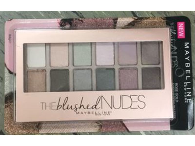 Maybelline New York The Blushed Nudes Eyeshadow Palette, 0.34 oz/9.6 g