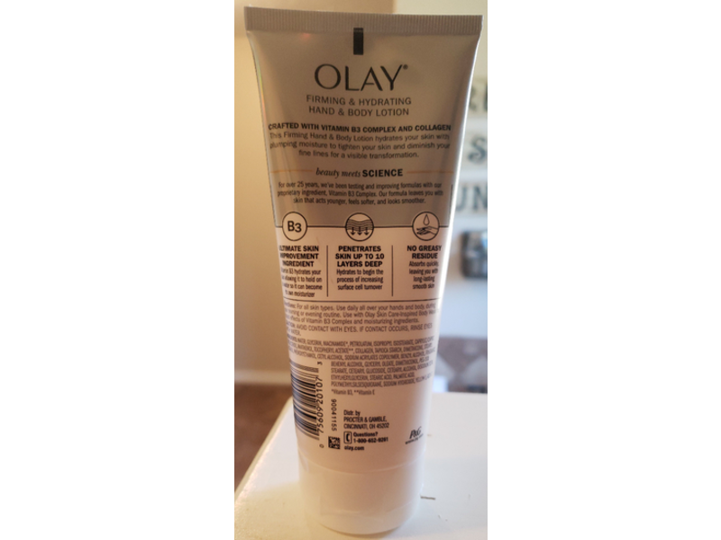Olay Firming & Hydrating Hand & Body Lotion, Collagen, 6.0 fl oz/177 mL