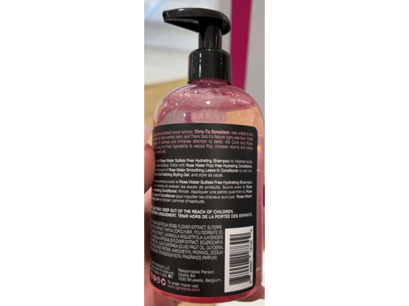 tgin Rose Water Defining Styling Gel, 13 oz