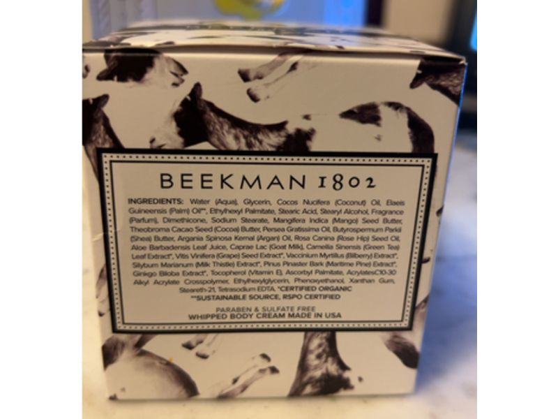 Beekman 1802 Whipped Body Cream, Vanilla Absolute, 8 fl oz/236 mL