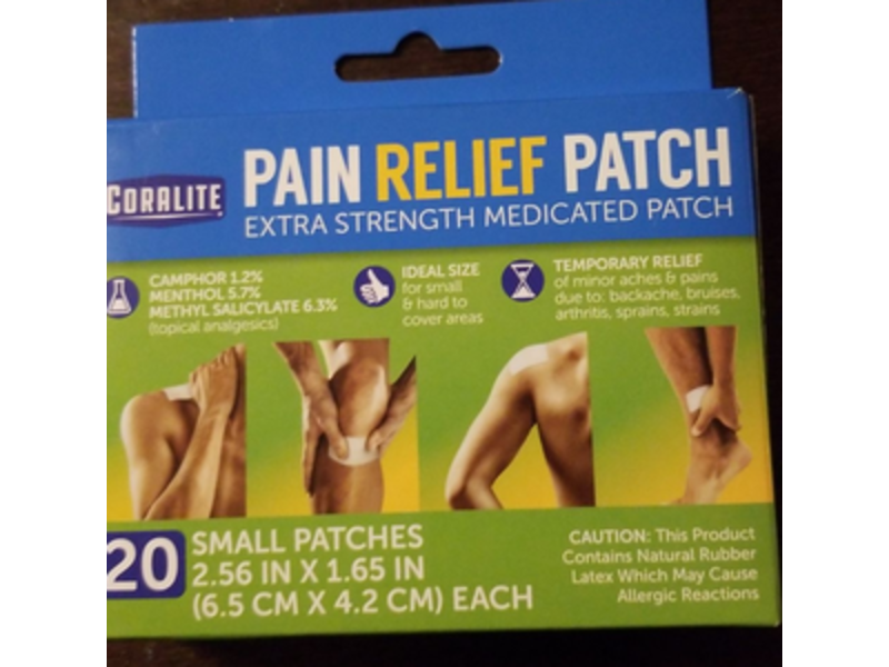 Coralite Pain Relief Patch, Pack Of 20, 24 Packs
