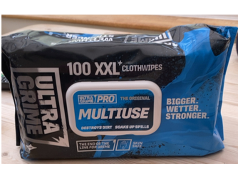 Ultra Grime Pro Multiuse Cloth Wipes, The Original, 100 Count